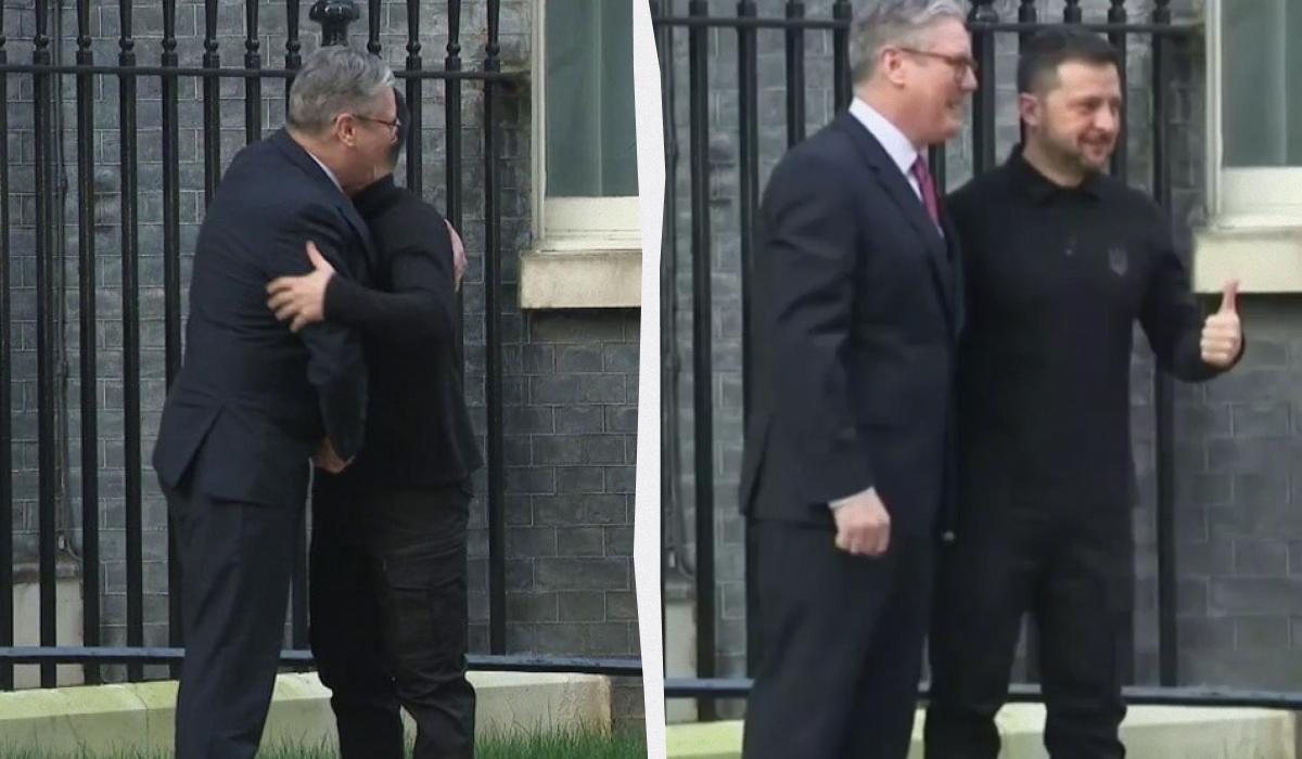 Starmer and Zelensky's embrace sent a message to the White House, as explained by Sky News regarding the underlying significance of their gesture.