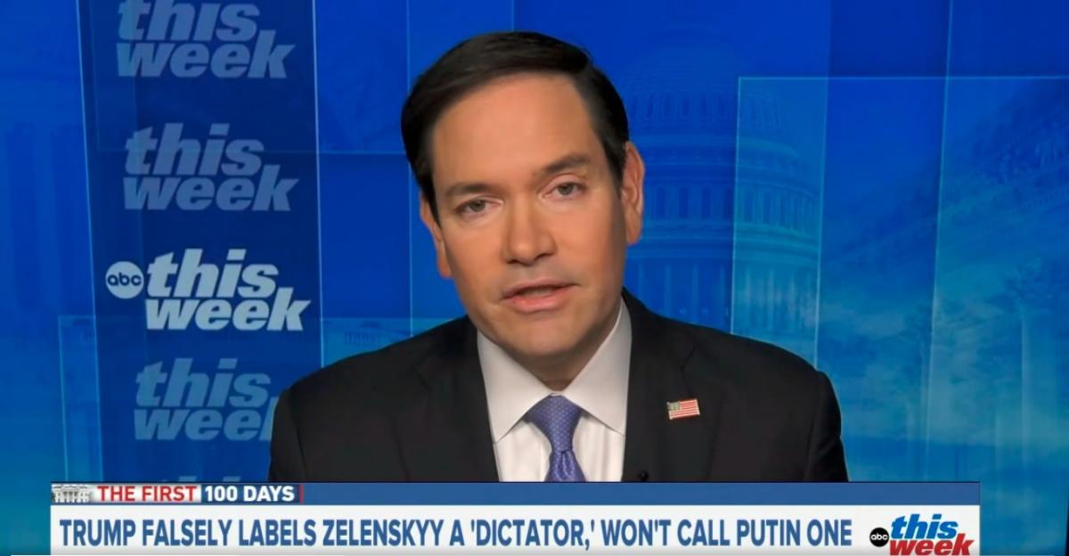 Rubio outlined the conditions for the U.S. to restore relations with Ukraine.